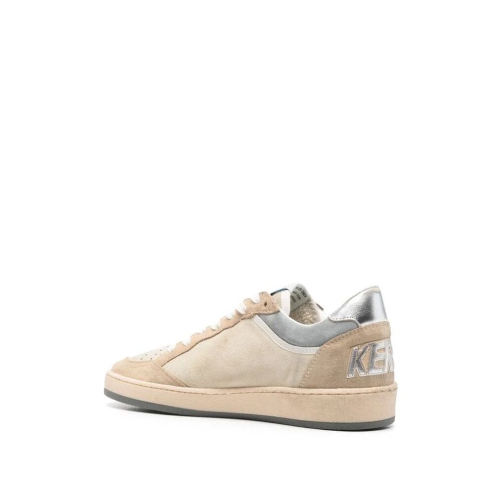 Golden Goose Women Ball Star Two-Tone Suede Sneakers With Laminated Leather Star - Picture 3 of 4